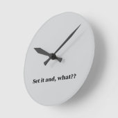 Set es und, was? runde wanduhr (Winkel)