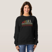 Set-Evolution des Retro-Metalldetektors Sweatshirt (Vorne ganz)
