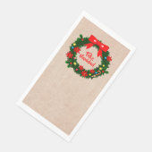 Set Feliz Navidad Frohe Weihnachtsfeier Serviette (Ecke)