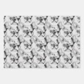 Set French Bulldog und donuts Pop Art Geschenkpapier Set (Vorderseite)