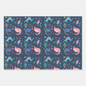 Set für 3 flache Planierpapiere Geschenkpapier Set (Vorderseite 2)