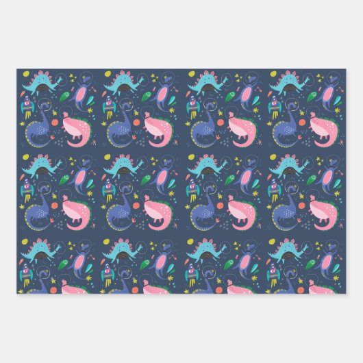 Set für 3 flache Planierpapiere Geschenkpapier Set (Vorderseite 2)