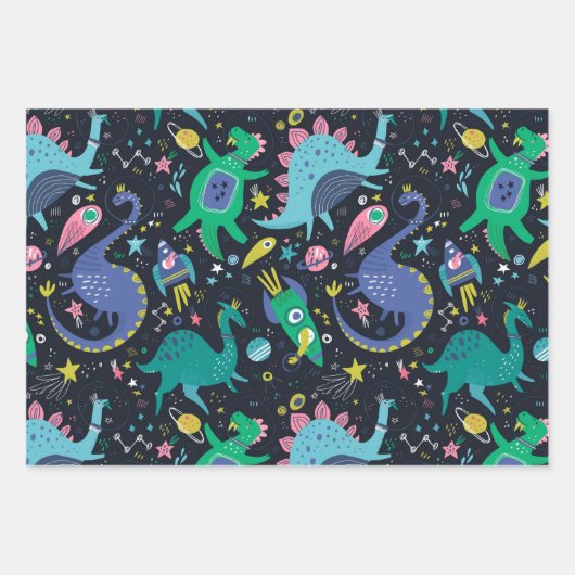 Set für 3 flache Planierpapiere Geschenkpapier Set (Vorderseite)