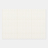 Set für 3 Flachfolien aus Gold und Weißpapier Geschenkpapier Set (Vorderseite 2)