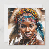 Set für Aquarellmalerei, Hyper Realistic Character Dankeskarte (Vorderseite)