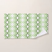 Set für Badehandtücher in Grün und Weiß (Handtuch)