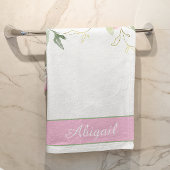 Set für Badehandtücher in Rosa