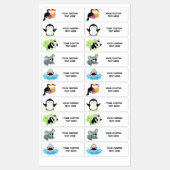 Set für benutzerdefinierte Niedliche Tiere Etiketten (Blatt)