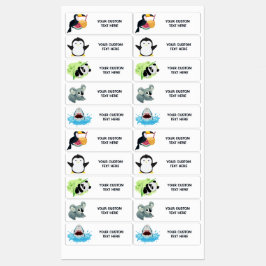 Set für benutzerdefinierte Niedliche Tiere Etiketten