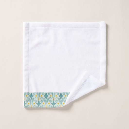 Set für blaue und gelbe Handtücher (Waschlappen)