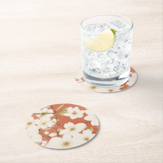 Set für BlumenUntersetzer" Runder Pappuntersetzer (Vor Ort)