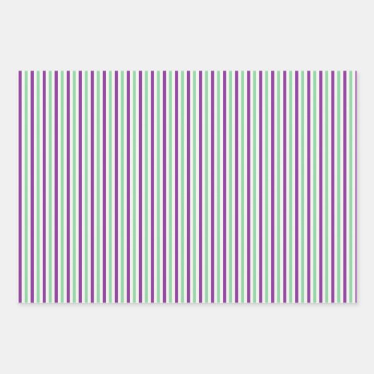 Set für Blumenzwiebelgrün und Lavendel Geschenkpapier Set (Vorderseite 3)