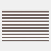 Set für braune Muster in Papierblättern Geschenkpapier Set (Vorderseite)