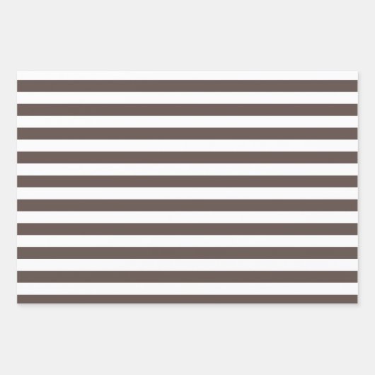 Set für braune Muster in Papierblättern Geschenkpapier Set (Vorderseite)