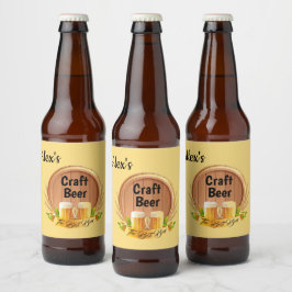Set für das benutzerdefinierte Bechteretikett Bierflaschenetikett