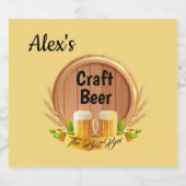 Set für das benutzerdefinierte Bechteretikett Bierflaschenetikett (Einzelnes Label)