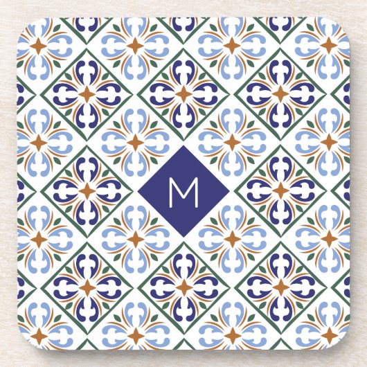 Set für das benutzerdefinierte Monogramm Portugese Getränkeuntersetzer (Vorderseite)