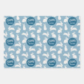 Set für das benutzerdefinierte Osterkaninchenwrapp Geschenkpapier Set (Vorderseite 3)