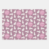 Set für das benutzerdefinierte Osterkaninchenwrapp Geschenkpapier Set (Vorderseite)