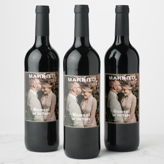 Set für das besondere Hinzufügen von Foto-Lebensmi Weinetikett (Flaschen)