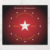 Set für das Beverage-Label der amerikanischen Staa Schaumweinetikett (Einzelnes Label)