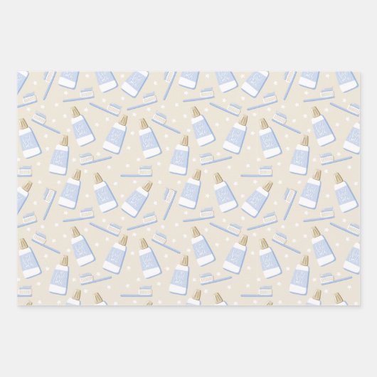 Set für das erste Zahnwrapping Geschenkpapier Set (Vorderseite 2)