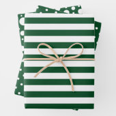 Set für das Faltblatt "Grüne Muster" Geschenkpapier Set (Beispiel)