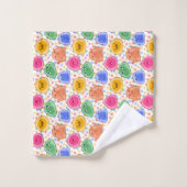 Set für das Farbburst-Badetuch in Schleifenballen (Waschlappen)