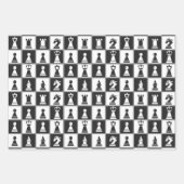 Set für das flache Blechblatt für das Schachdesign Geschenkpapier Set (Vorderseite 3)