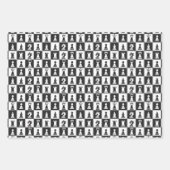 Set für das flache Blechblatt für das Schachdesign Geschenkpapier Set (Vorderseite 2)