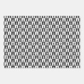 Set für das flache Blechblatt für das Schachdesign Geschenkpapier Set (Vorderseite)