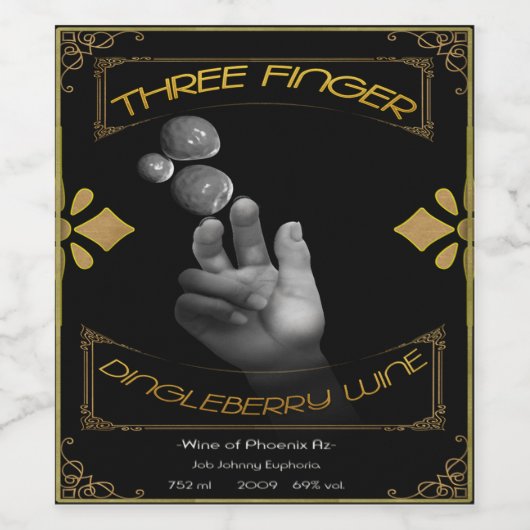 Set für das Getränke-Label Front-TFDW Weinetikett (Einzelnes Label)