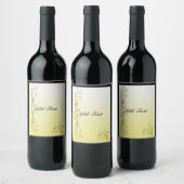 Set für das "Golden Geblüht Template Food & Bevera Weinetikett (Flaschen)