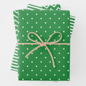 Set für das grüne Wrapping Paper Sheet Geschenkpapier Set (Beispiel)