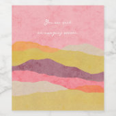 Set für das Lebensmittel- und Getränkedosen abstra Weinetikett (Einzelnes Label)