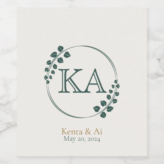 Set für das Lebensmittel- und Getränkedosenetikett Weinetikett (Einzelnes Label)