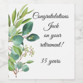 Set für das Lebensmittel- und Getränkedosenschild Weinetikett (Einzelnes Label)