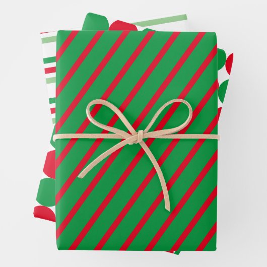 Set für das Muster eines Pauschalblattes von 3 Geschenkpapier Set (Beispiel)