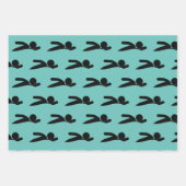 Set für das Schwimmsport Design Geschenkpapier Set (Vorderseite 3)