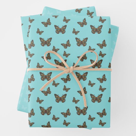 Set für das ukrainische Monarch Wrapping Paper Geschenkpapier Set (Beispiel)