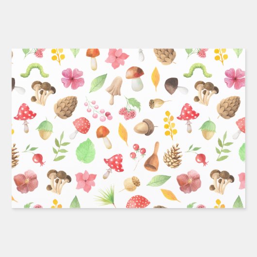 Set für das Wald-Eichhörnchen Geschenkpapier Set (Vorderseite)