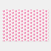 Set für das Wrapping von Bunny and Hearts 3 Geschenkpapier Set (Vorderseite 2)