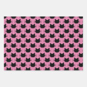 Set für das Wrapping von Schwarzkatzenpapier Geschenkpapier Set (Vorderseite 2)