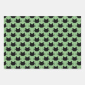 Set für das Wrapping von Schwarzkatzenpapier Geschenkpapier Set (Vorderseite)