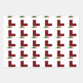 Set für das Wrapping von Strumpf-Papierblättern zu Geschenkpapier Set (Vorderseite 2)