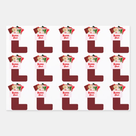 Set für das Wrapping von Strumpf-Papierblättern zu Geschenkpapier Set (Vorderseite 3)