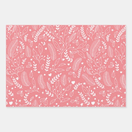 Set für das Wrapping von Urlaubspapieren mit 3 Blä Geschenkpapier Set (Vorderseite 3)