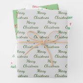 Set für das Wrapping von Urlaubswörtern mit einem Geschenkpapier Set (Beispiel)