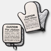 Set für den Handschuh und die Halterung für die Tö (Vorderseite/Rückseite)