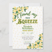 Set für den Sommer | Fun Lemon Squeeze Brautparty Einladung (Vorderseite)